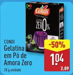 ALDI CONDI Gelatina em Pó de Amora Zero promoção