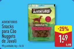 ALDI ADVENTUROS Snacks para Cão Nuggets de Javali promoção