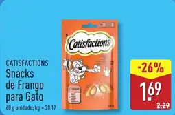 ALDI CATISFACTIONS Snacks de Frango para Gato promoção