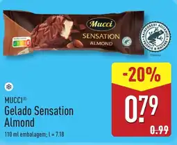 ALDI MUCCI Gelado Sensation Almond promoção