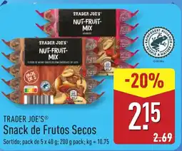 ALDI TRADER JOE'S Snack de Frutos Secos promoção