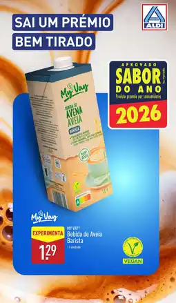 ALDI MY VAY Bebida de Aveia Barista promoção