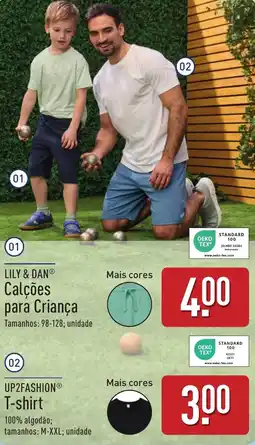 ALDI LILY & DAN Calções para Criança promoção
