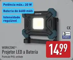 ALDI WORKZONE Projetor LED a Bateria promoção