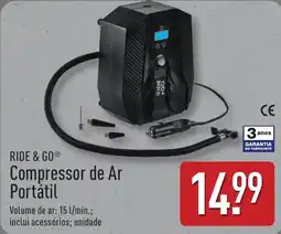 ALDI RIDE & GO Compressor de Ar Portátil promoção