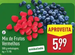 ALDI Mix de Frutos Vermelhos promoção