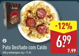 ALDI Pato Desfiado com Caldo promoção