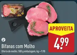 ALDI Bifanas com Molho promoção