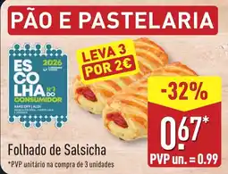 ALDI Folhado de Salsicha promoção