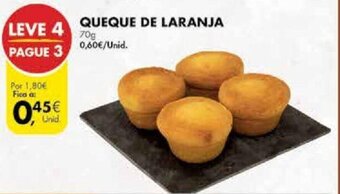 Pingo Doce Queque de Laranja 70g promoção