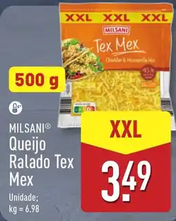 ALDI MILSANI Queijo Ralado Tex Mex XXL promoção