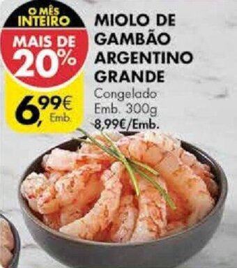 Pingo Doce Miolo de Gambão Argentino Grande 300g promoção