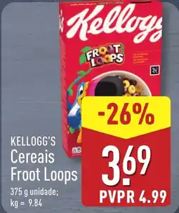 ALDI KELLOGG'S Cereais Froot Loops promoção