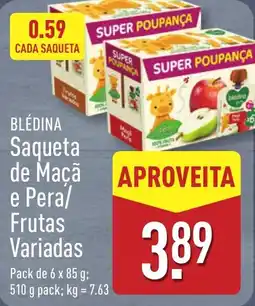 ALDI BLÉDINA Saqueta de Maçã e Pera/ Frutas Variadas promoção