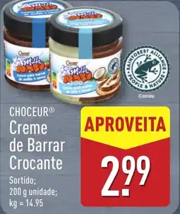 ALDI CHOCEUR Creme de Barrar Crocante promoção