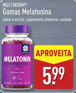 ALDI MULTINORM Gomas Melatonina promoção