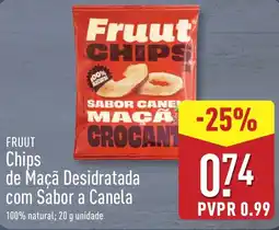 ALDI FRUUT Chips de Maçã Desidratada com Sabor a Canela promoção