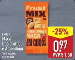 ALDI FRUUT Macã Desidratada e Amendoim promoção