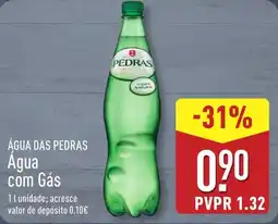 ALDI ÁGUA DAS PEDRAS Agua com Gás promoção