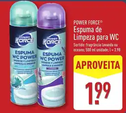 ALDI POWER FORCE Espuma de Limpeza para WC promoção