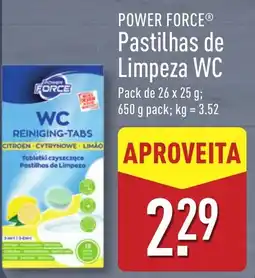 ALDI POWER FORCE Pastilhas de Limpeza WC promoção