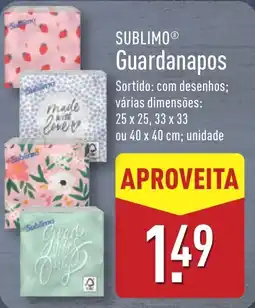 ALDI SUBLIMO Guardanapos promoção