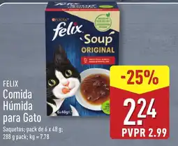 ALDI FELIX Comida Húmida para Gato promoção