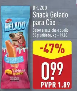 ALDI DR. ZOO Snack Gelado para Cão promoção