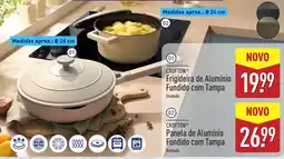 ALDI CROFTON Frigideira de Alumínio Fundido com Tampa promoção