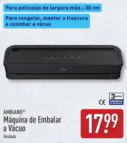 ALDI AMBIANO Máquina de Embalar a Vácuo promoção
