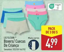 ALDI LILY & DAN Boxers/Cuecas De Criança promoção