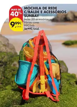 Pingo Doce Mochila de rede c/balde e acessórios sunbay promoção