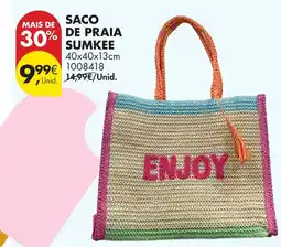 Pingo Doce Saco de praia smukee 40x40x13cm promoção