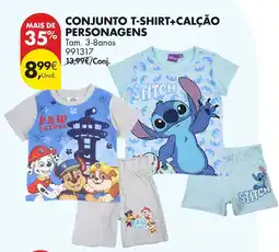 Pingo Doce Conjunto t-shirt+calção personagens promoção