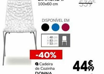 Conforama Cadeiras para cozinha promoção