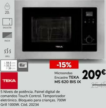 Conforama Microondas teka promoção