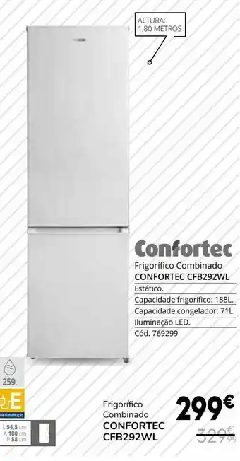Conforama Frigorífico combinada confortec promoção