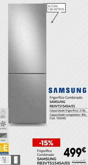 Conforama Frigorífico combinada samsung promoção