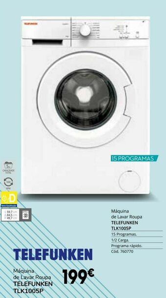 Conforama Máquina lavar roupa promoção