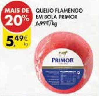Pingo Doce Queijo Flamengo em Bola Primor promoção