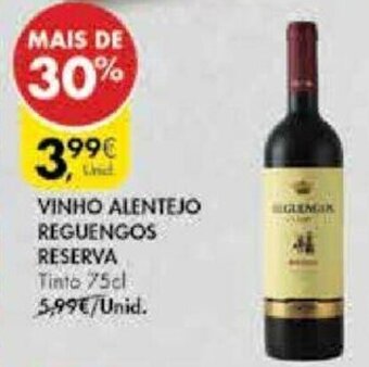 Pingo Doce Vinho Alentejo Reguengos Reserva 75cl promoção