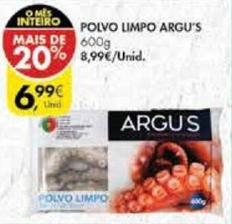 Pingo Doce Polvo Limpo Argu's 600g promoção