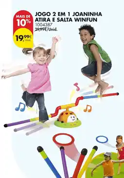 Pingo Doce Jogo 2 em 1 joaninha atira e salta winfun promoção