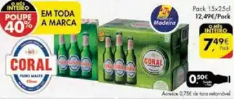 Cerveja c/Álcool Coral 15x25cl