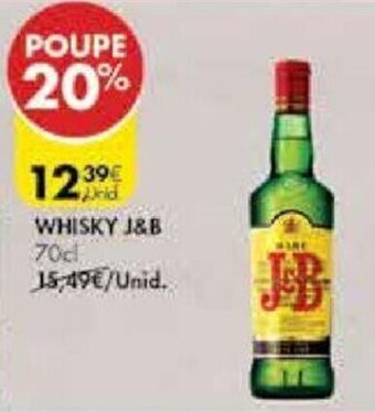 Pingo Doce Whisky J&B 70cl promoção