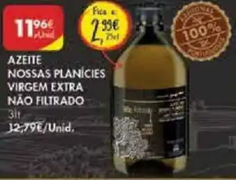 Pingo Doce Azeite Nossas Planícies Virgem Extra Não Filtrado 3lt promoção