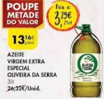 Pingo Doce Azeite Virgem Extra Especial Oliveira da Serra 3lt promoção