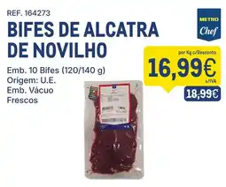 Makro Bifes de alcatra de novilho promoção