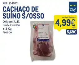 Makro Cachaço de suino s/osso promoção