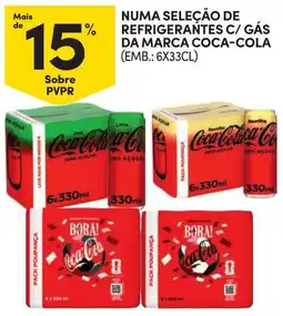 Continente Numa seleção de refrigerantes c/ gás da marca coca-cola promoção